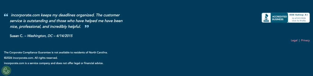 Incorporate.com User Review