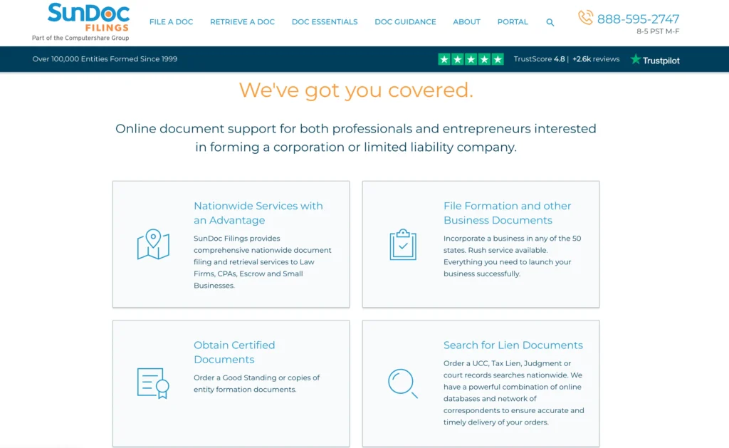 SunDoc Filings Review - Features